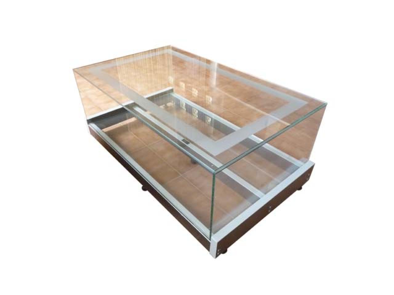 mesa de centro kuels h40 100 x 60 cm cubierta cristal 09mm