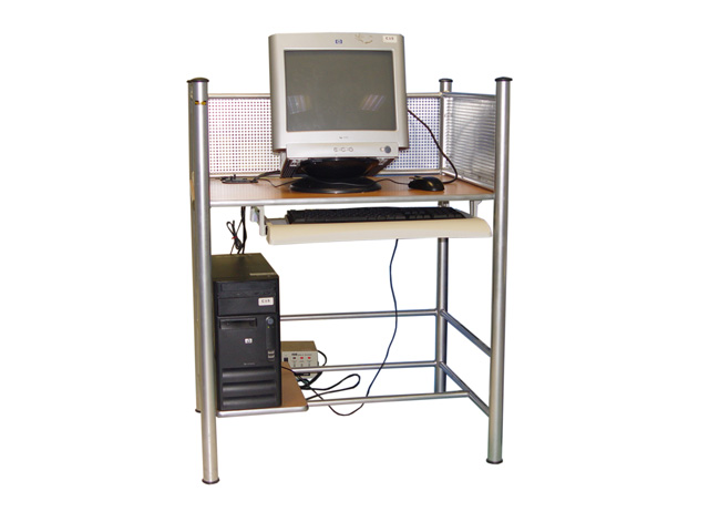 mesa pc ciber kucon 80 x 60 cm con porta teclado y porta cpu