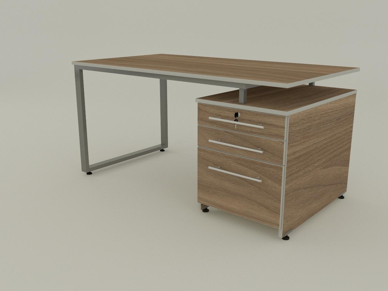 escritorio kudako hv pt2x1 150 x 80 cm con pedestal