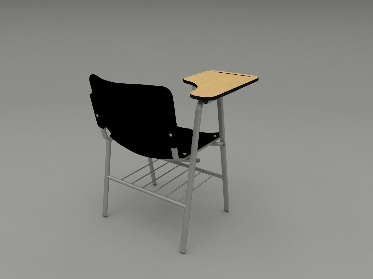 silla de paleta fast color negro paleta triformi