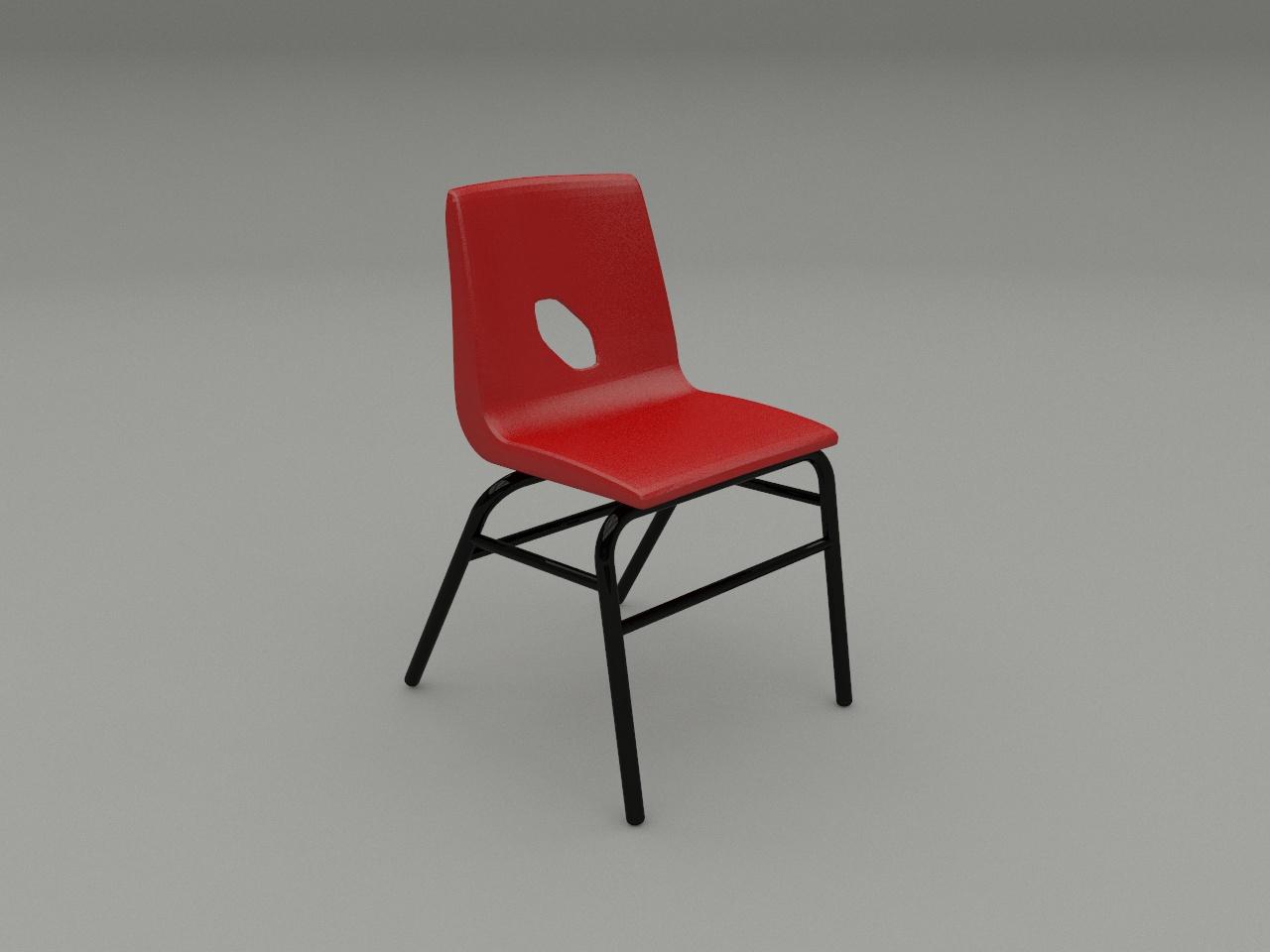 silla-escolar-de-maestro-concha-plastica-color-rojo